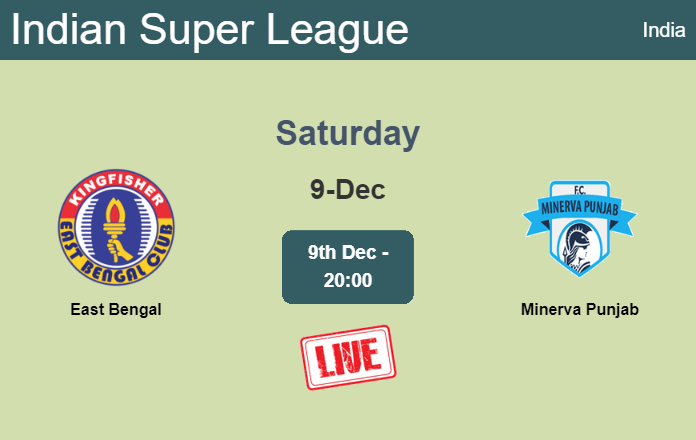 How to watch East Bengal vs. Minerva Punjab on live stream and at what time