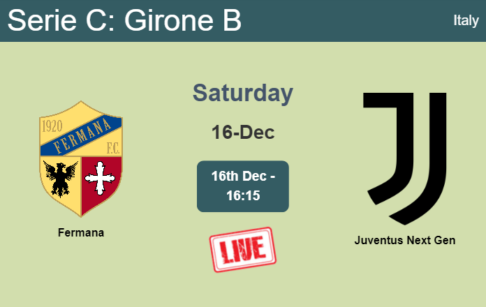 How to watch Fermana vs. Juventus Next Gen on live stream and at what time