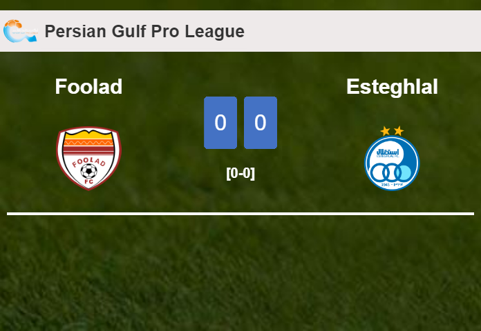 Foolad stops Esteghlal with a 0-0 draw