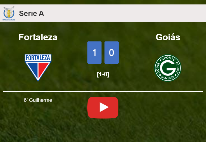 Fortaleza beats Goiás 1-0 with a goal scored by Guilherme. HIGHLIGHTS