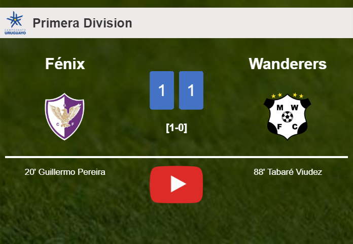 Wanderers snatches a draw against Fénix. HIGHLIGHTS