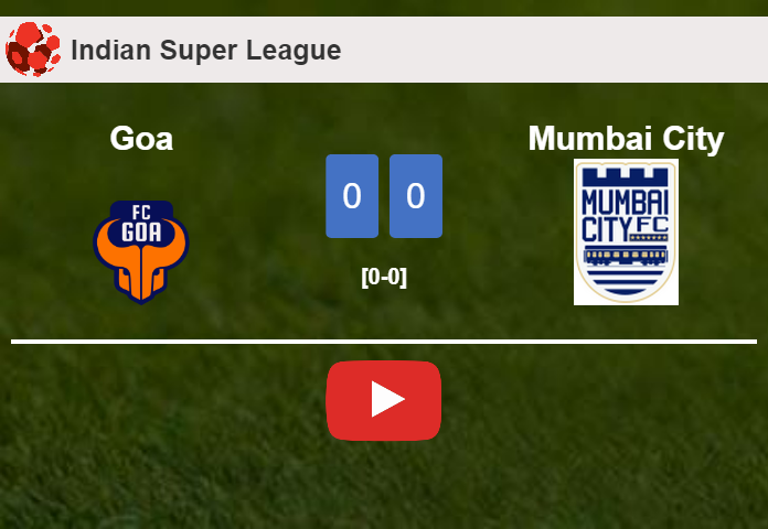 Goa draws 0-0 with Mumbai City on Tuesday. HIGHLIGHTS