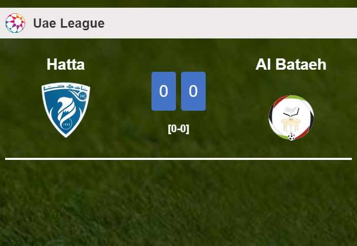 Hatta draws 0-0 with Al Bataeh on Friday