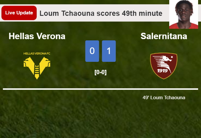Hellas Verona vs Salernitana live updates: Loum Tchaouna scores opening goal in Serie A encounter (0-1)