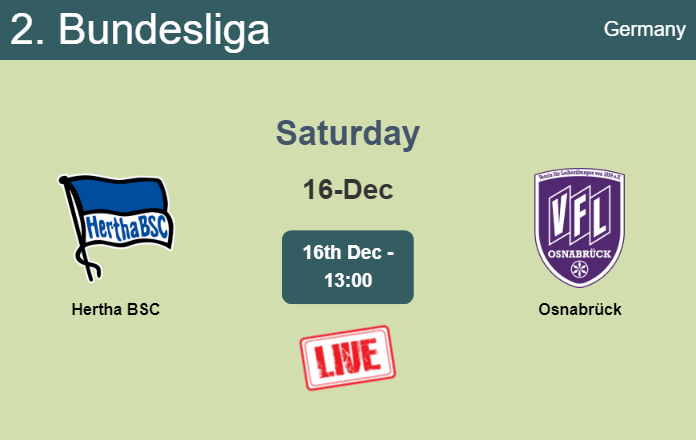 How to watch Hertha BSC vs. Osnabrück on live stream and at what time