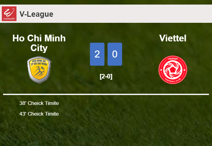 C. Timite scores 2 goals to give a 2-0 win to Ho Chi Minh City over Viettel