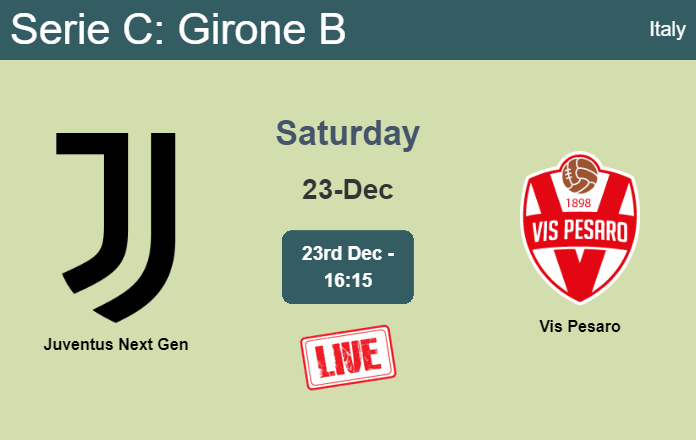 How to watch Juventus Next Gen vs. Vis Pesaro on live stream and at what time