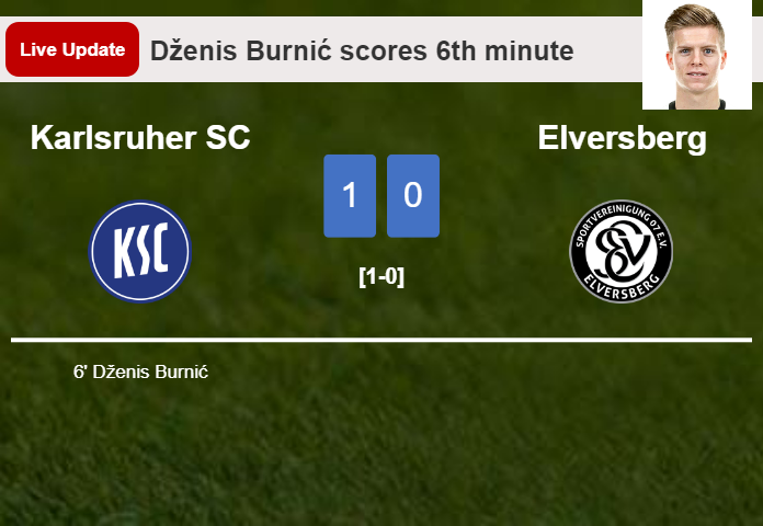 Karlsruher SC vs Elversberg live updates: Dženis Burnić scores opening goal in 2. Bundesliga match (1-0)