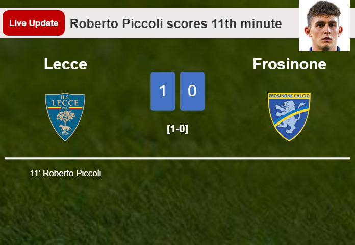 Lecce vs Frosinone live updates: Roberto Piccoli scores opening goal in Serie A encounter (1-0)