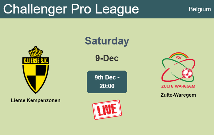 How to watch Lierse Kempenzonen vs. Zulte-Waregem on live stream and at what time