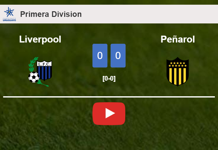 Liverpool draws 0-0 with Peñarol on Saturday. HIGHLIGHTS