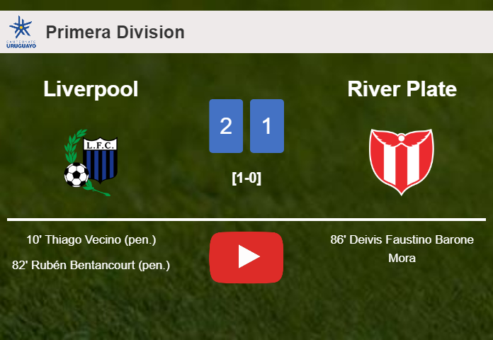 Liverpool grabs a 2-1 win against River Plate. HIGHLIGHTS