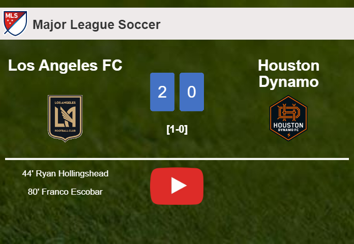 Los Angeles FC overcomes Houston Dynamo 2-0 on Saturday. HIGHLIGHTS