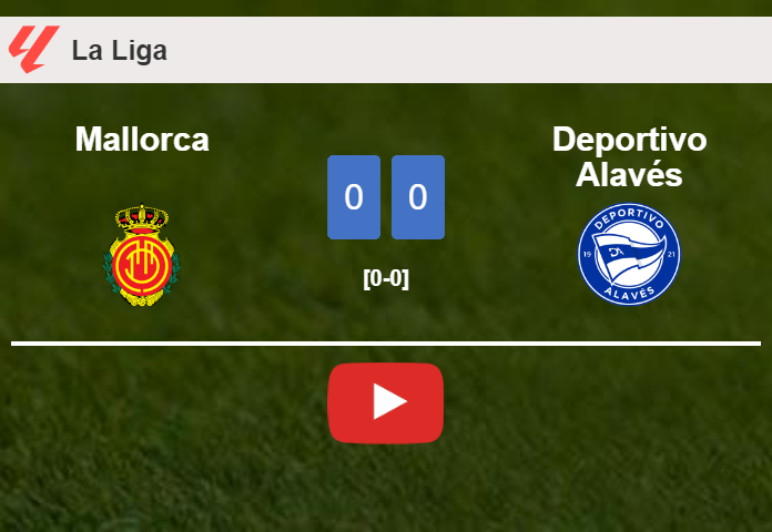 Mallorca draws 0-0 with Deportivo Alavés on Sunday. HIGHLIGHTS