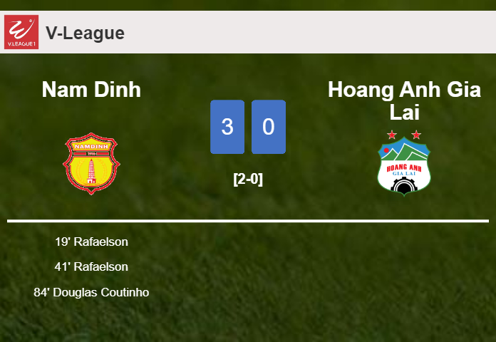 Nam Dinh conquers Hoang Anh Gia Lai 3-0