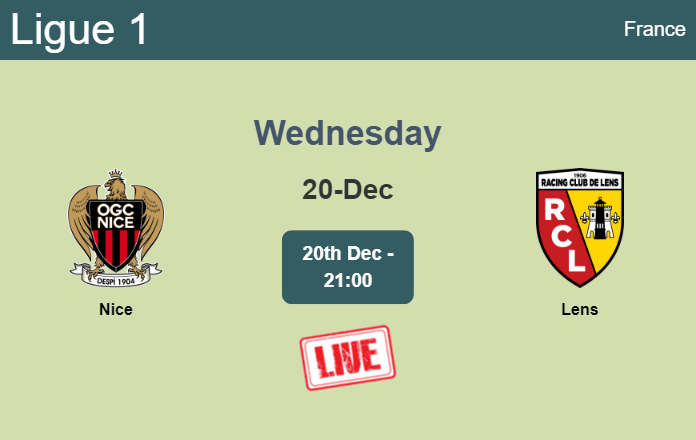 How to watch Nice vs. Lens on live stream and at what time