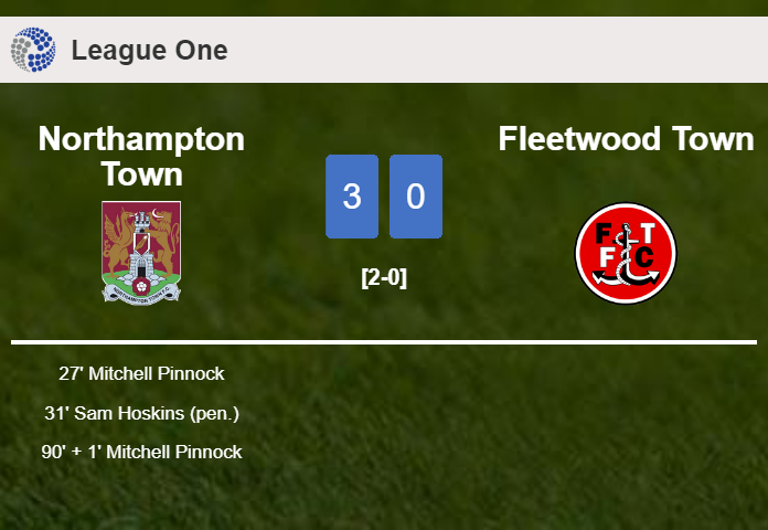 Northampton Town defeats Fleetwood Town 3-0