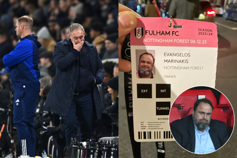 Nottingham Forest Owner Marinakis Frustrated As Team Falters And Tosses Ticket Amidst 5 0 Defeat