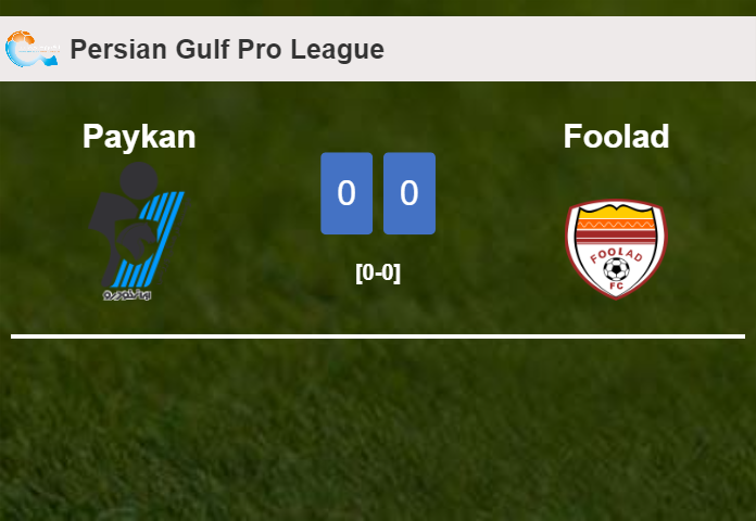 Paykan draws 0-0 with Foolad on Sunday