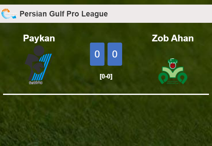 Paykan draws 0-0 with Zob Ahan on Friday