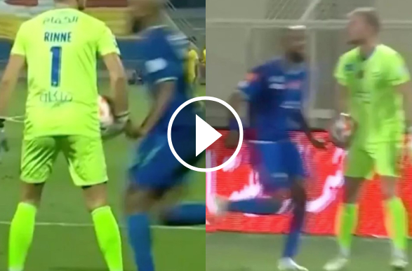 Player Concedes Penalty Over High Fiving The Ball In Keeper's Hand In Saudi Pro League