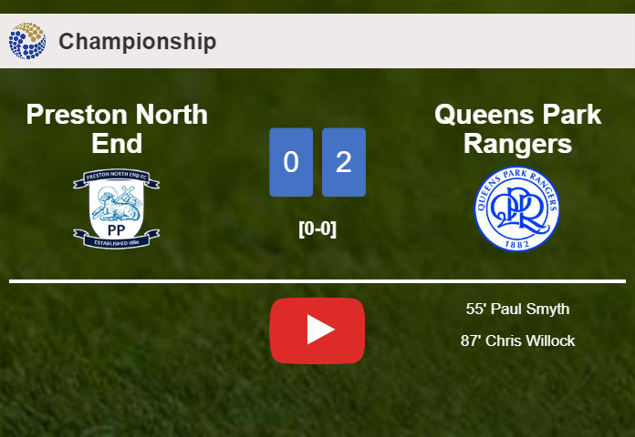 Queens Park Rangers surprises Preston North End with a 2-0 win. HIGHLIGHTS