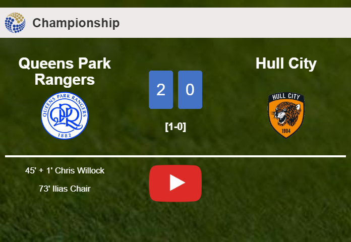 Queens Park Rangers defeated Hull City with a 2-0 win. HIGHLIGHTS
