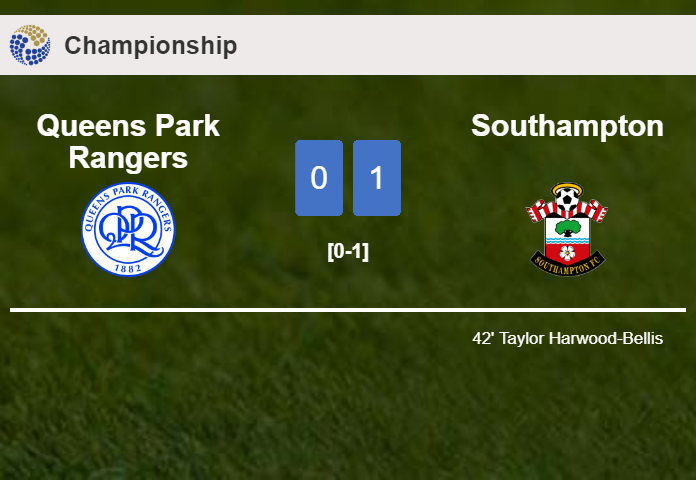 Southampton conquers Queens Park Rangers 1-0 with a goal scored by T. Harwood-Bellis