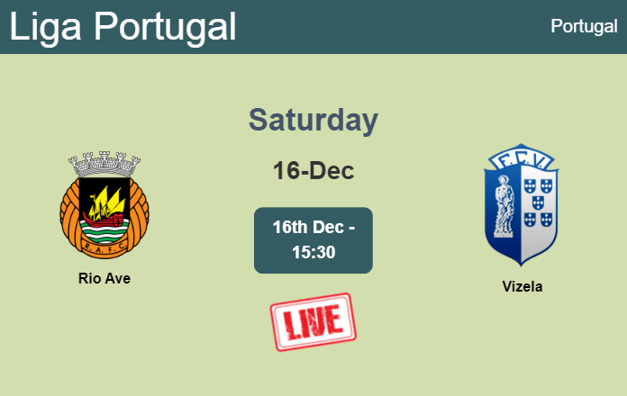 How to watch Rio Ave vs. Vizela on live stream and at what time