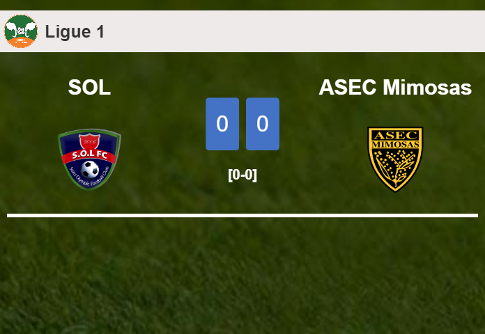 SOL stops ASEC Mimosas with a 0-0 draw