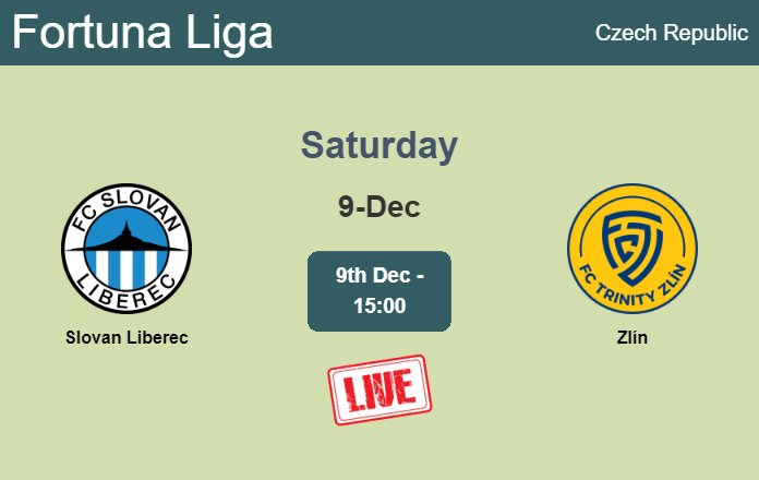 How to watch Slovan Liberec vs. Zlín on live stream and at what time