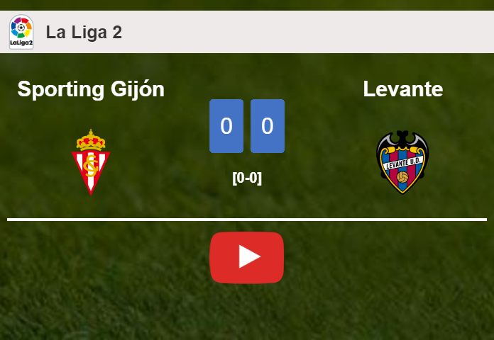 Sporting Gijón draws 0-0 with Levante on Saturday. HIGHLIGHTS