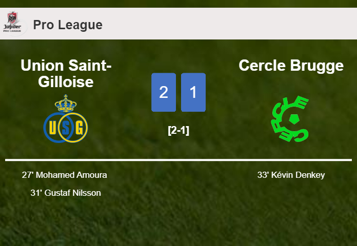Union Saint-Gilloise conquers Cercle Brugge 2-1