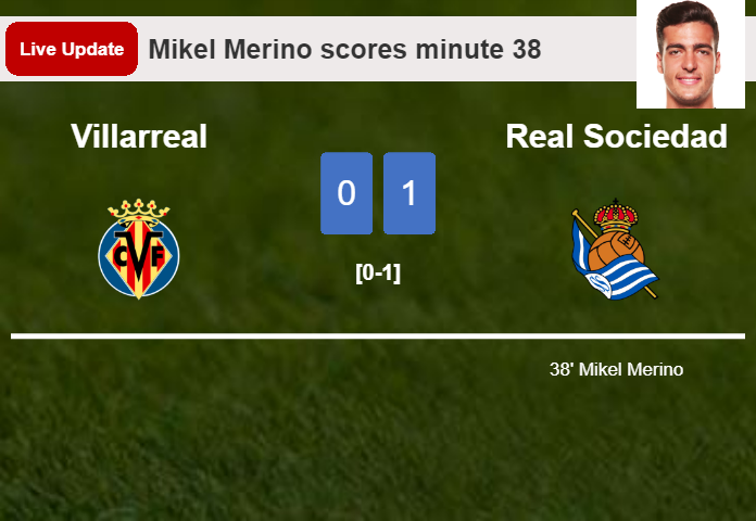 Villarreal vs Real Sociedad live updates: Mikel Merino scores opening goal in La Liga encounter (0-1)