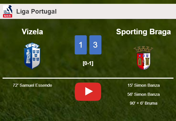 Sporting Braga tops Vizela 3-1. HIGHLIGHTS