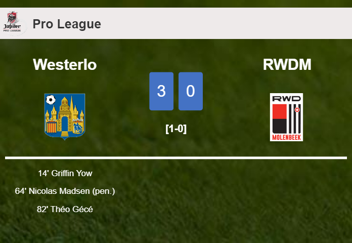 Westerlo conquers RWDM 3-0