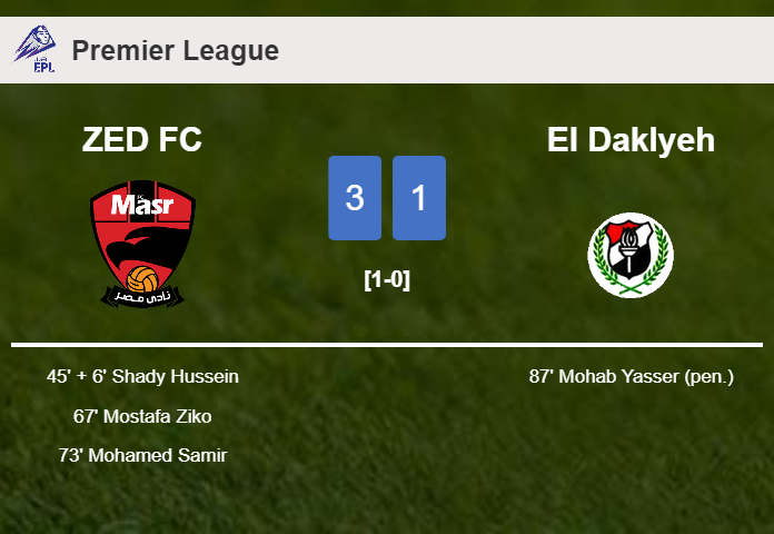 ZED FC defeats El Daklyeh 3-1