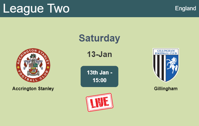 How to watch Accrington Stanley vs. Gillingham on live stream and at what time