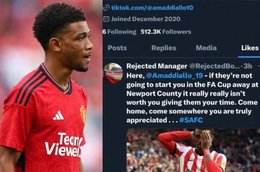Amad Diallo Likes A Comment Which Sayes Man Utd Are Wasting His Time