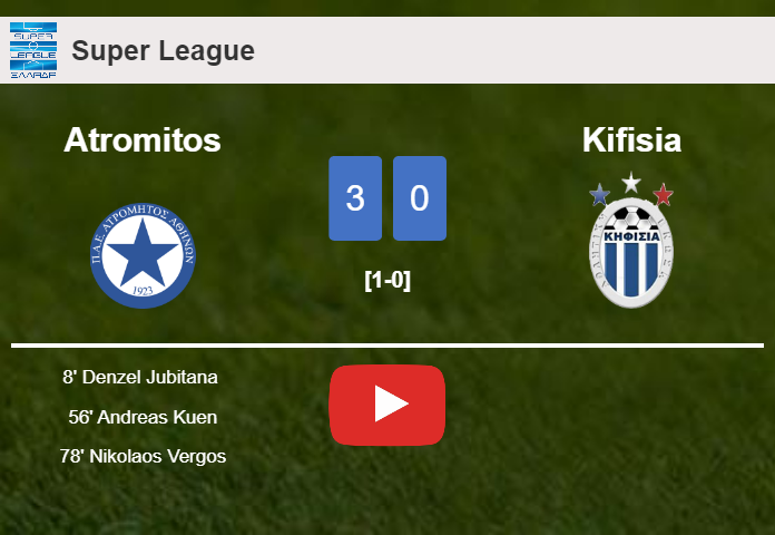 Atromitos tops Kifisia 3-0. HIGHLIGHTS