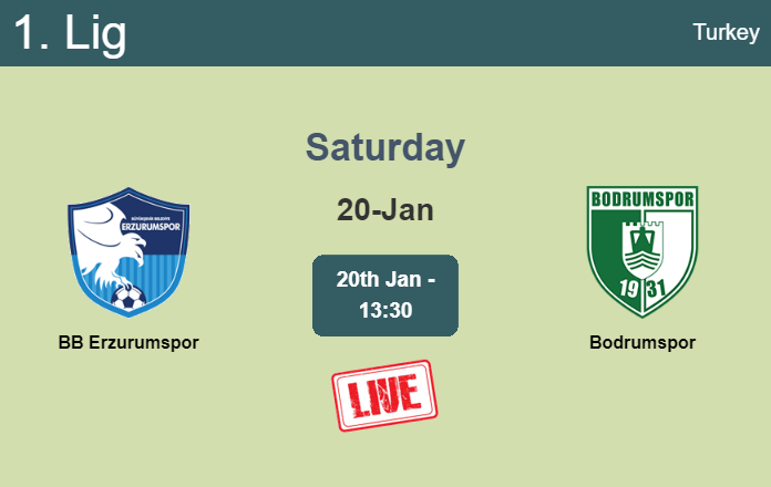How to watch BB Erzurumspor vs. Bodrumspor on live stream and at what time