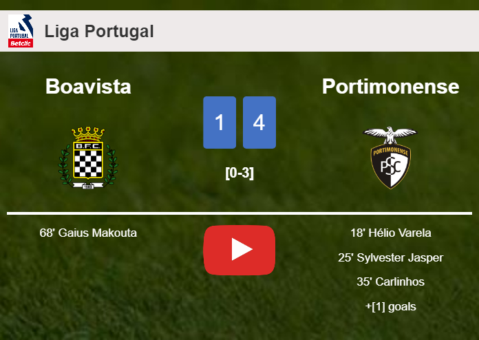 Portimonense defeats Boavista 4-1. HIGHLIGHTS