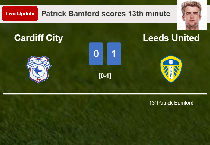 Cardiff City vs Leeds United live updates: Patrick Bamford scores opening goal in Championship match (0-1)