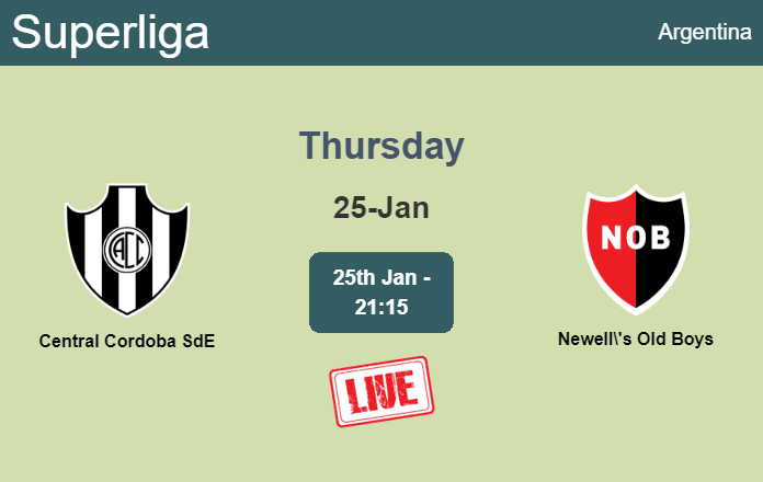 How to watch Central Cordoba SdE vs. Newell's Old Boys on live stream and at what time