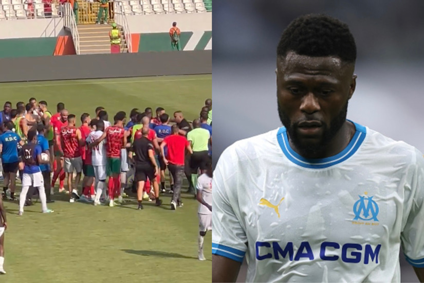 Chancel Mbemba Faces Racial Abuse After On Field Altercation Sparks Post Match Brawl In Congo Vs. Morocco Clash