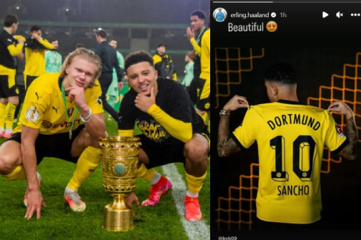 Erling Haaland Supports Jadon Sancho's Move To Dortmund