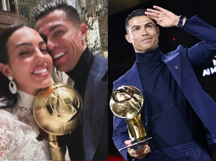 Georgina Celebrated Cristiano Ronaldo's Win At Globe Soccer Awards