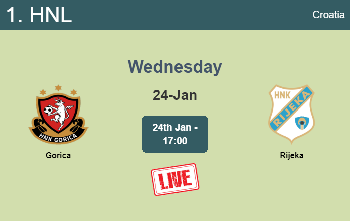 How to watch Gorica vs. Rijeka on live stream and at what time