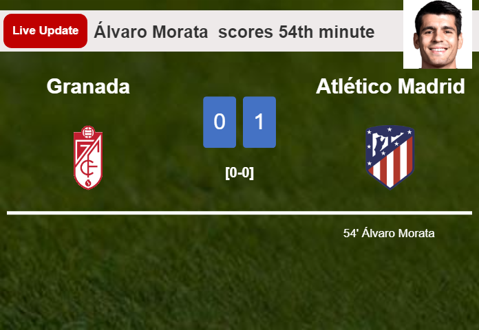 Granada vs Atlético Madrid live updates: Álvaro Morata  scores opening goal in La Liga match (0-1)