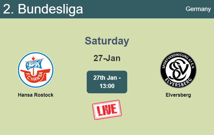 How to watch Hansa Rostock vs. Elversberg on live stream and at what ...